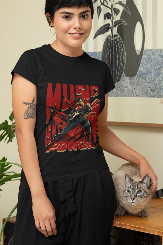 Damen T-Shirt Music is my Power
