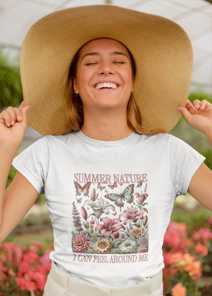 Damen T-Shirt Summer Nature