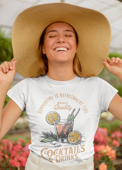 Damen T-Shirt Cocktails and Drinks