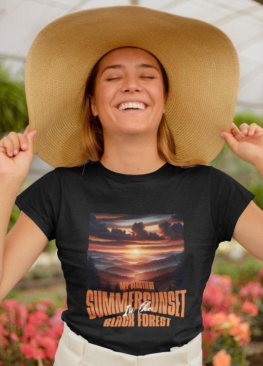 Damen T-Shirt Summer Sunset