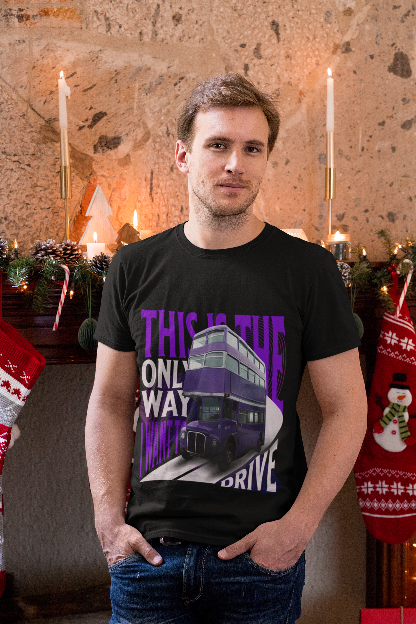 T-Shirt Unisex  Purple Magic Bus