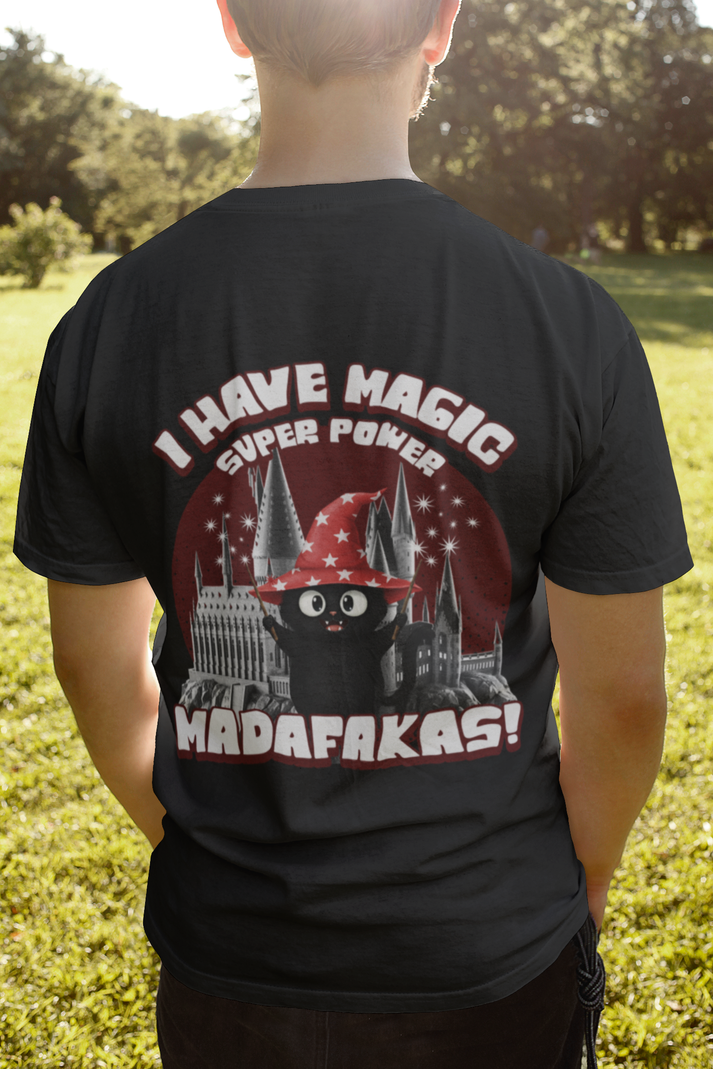 T-Shirt Unisex Magic Super Power Backprint