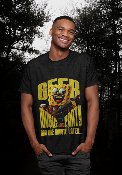 T-Shirt Beer Music and Party Unisex