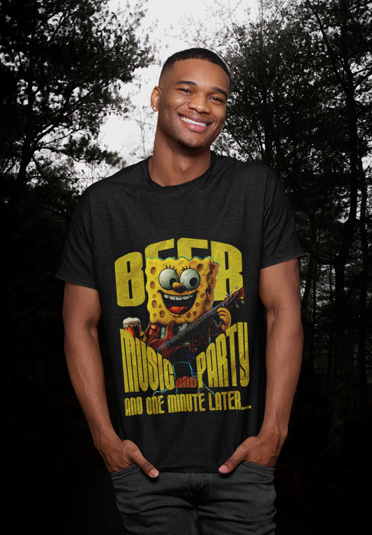 T-Shirt Beer Music and Party Unisex